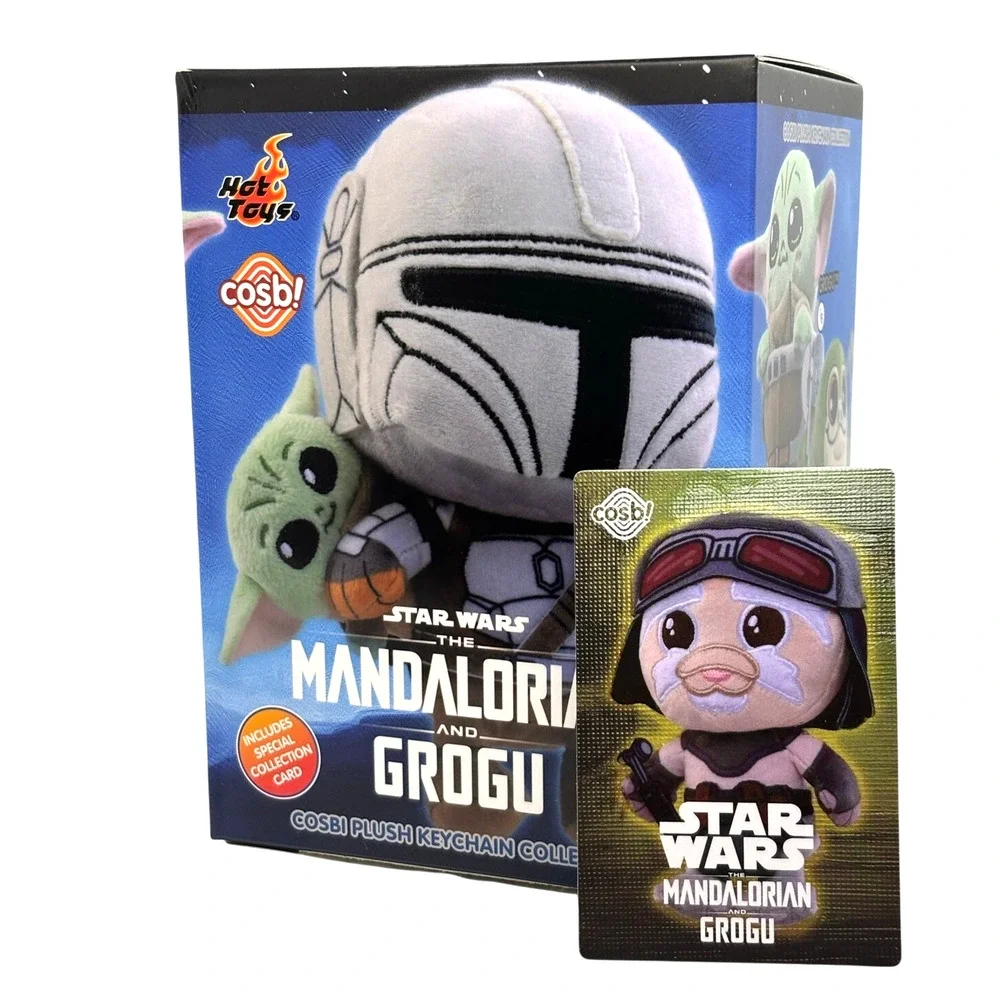 Disney x Cosbi x Star Wars Mandalorian & Grogu Plush Keychain/Charm, Minch, New